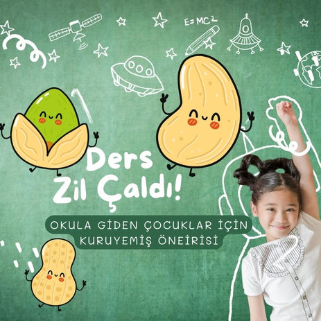 Okula Gidecek Çocuklar için Kuruyemiş Önerisi